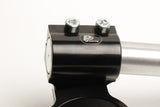 Clip-Ons Handlebars 53mm Type Verhoogd 28mm Verstelbaar Zwart Geanodiseerd