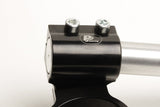 Clip-Ons Handlebars 43mm Type Verhoogd 28mm Verstelbaar Zwart Geanodiseerd