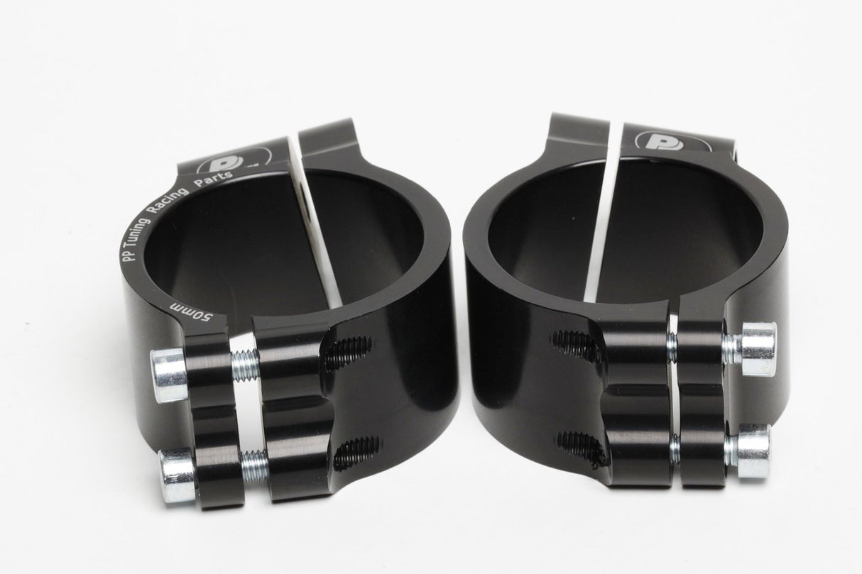 Clip-Ons Handlebars 50mm Type Sport Zwart Geanodiseerd Black 50C