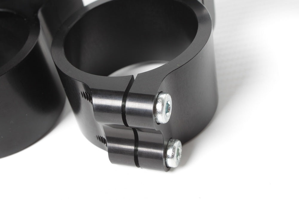 Clip-Ons Handlebars 52mm Type Verhoogd 28mm Zwart Geanodiseerd