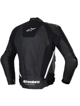 Alpinestars Missile v3 Motorjas Zwart en wit, achteraanzicht