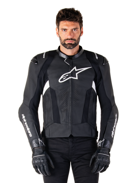 Alpinestars Missile v3 Motorjas Zwart en wit, productfoto 1