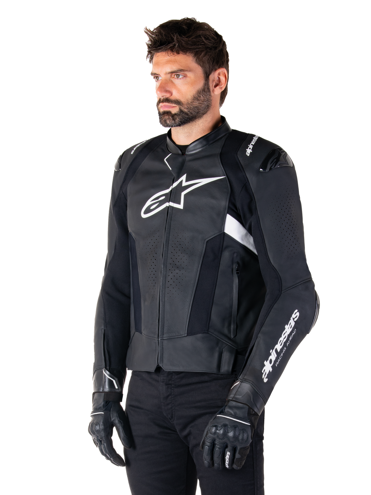 Alpinestars Missile v3 Motorjas Zwart en wit, productfoto 3