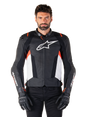 Alpinestars Missile v3 Motorjas Zwart, wit en fluorood, productfoto 1