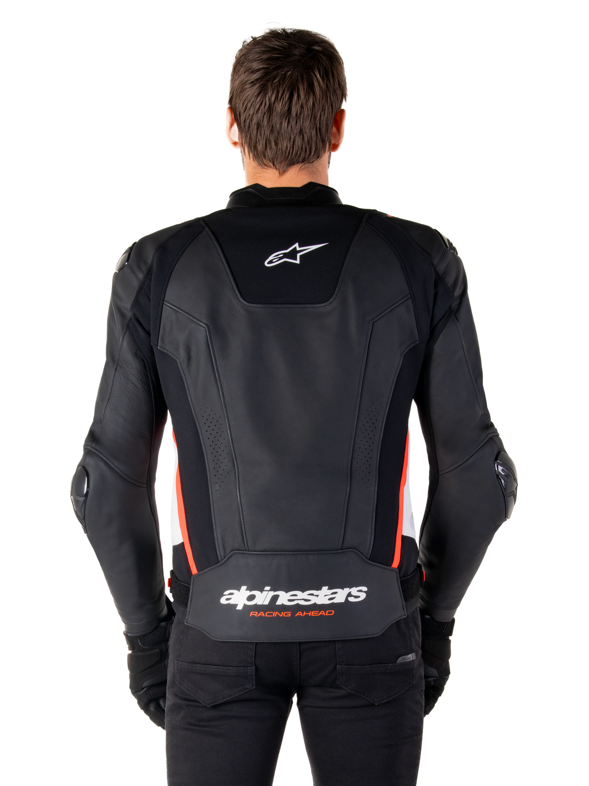Alpinestars Missile v3 Motorjas Zwart, wit en fluorood, productfoto 4