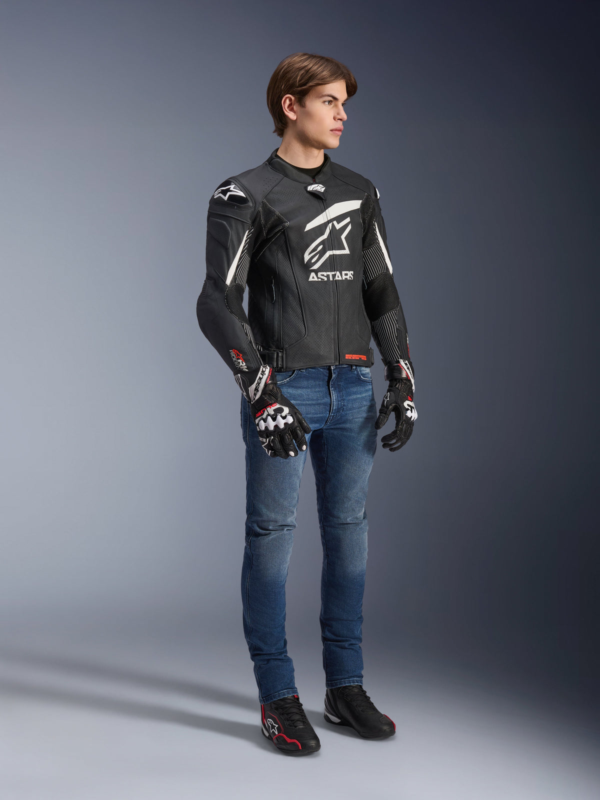 Alpinestars GP Plus R v4 RK Motorjas Zwart en wit, productfoto 2