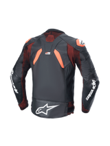 Alpinestars GP Plus R v4 RK Motorjas Zwart en fluorood, achteraanzicht