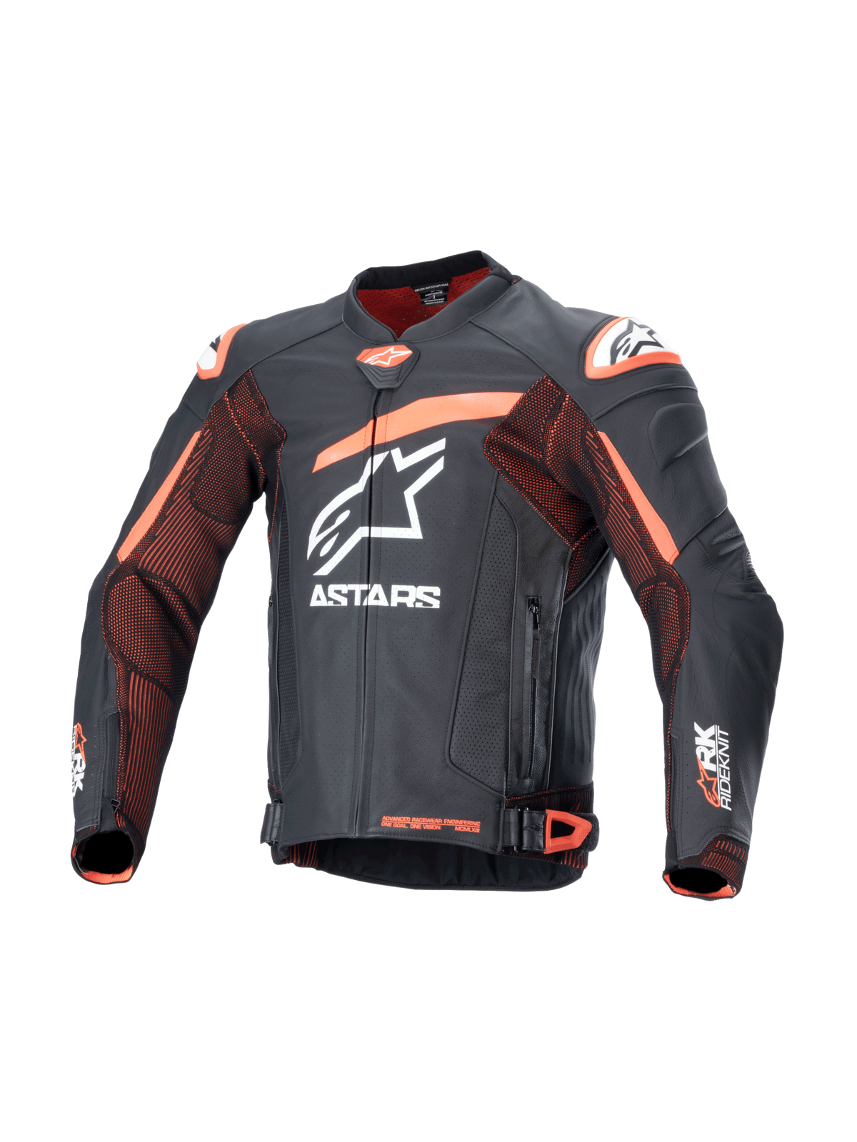 Alpinestars GP Plus R v4 RK Motorjas Zwart en fluorood, vooraanzicht
