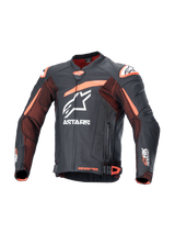 Alpinestars GP Plus R v4 RK Motorjas Zwart en fluorood, vooraanzicht