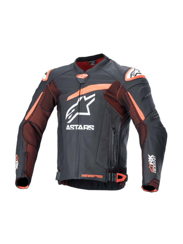Alpinestars GP Plus R v4 RK Motorjas Zwart en fluorood, vooraanzicht