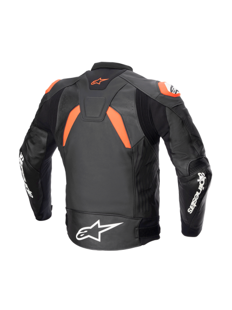 Alpinestars GP Plus R v4 Motorjas Zwart en fluorood, achteraanzicht