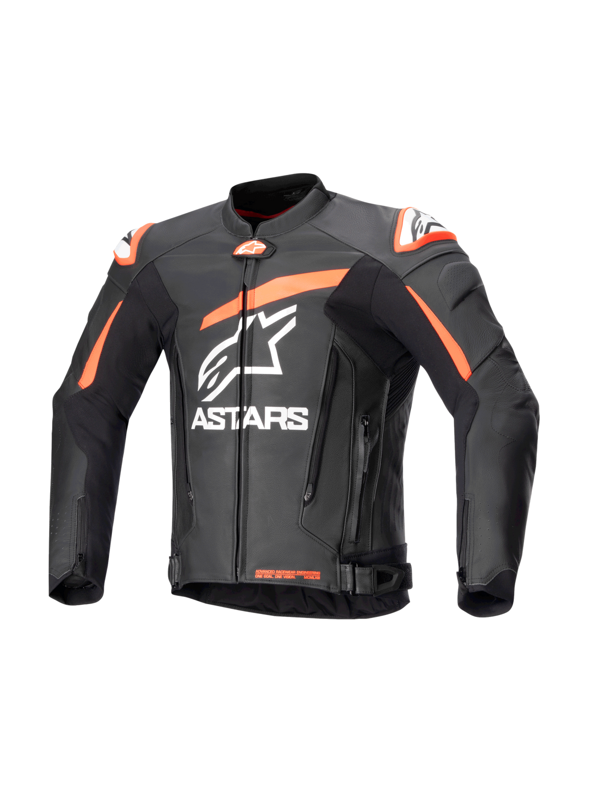 Alpinestars GP Plus R v4 Motorjas Zwart en fluorood, vooraanzicht