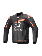 Alpinestars GP Plus R v4 Motorjas Zwart en fluorood, vooraanzicht