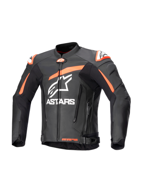 Alpinestars GP Plus R v4 Motorjas Zwart en fluorood, vooraanzicht