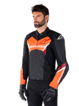 Alpinestars Faster v3 Motorjas Zwart en fluorood, productfoto 3