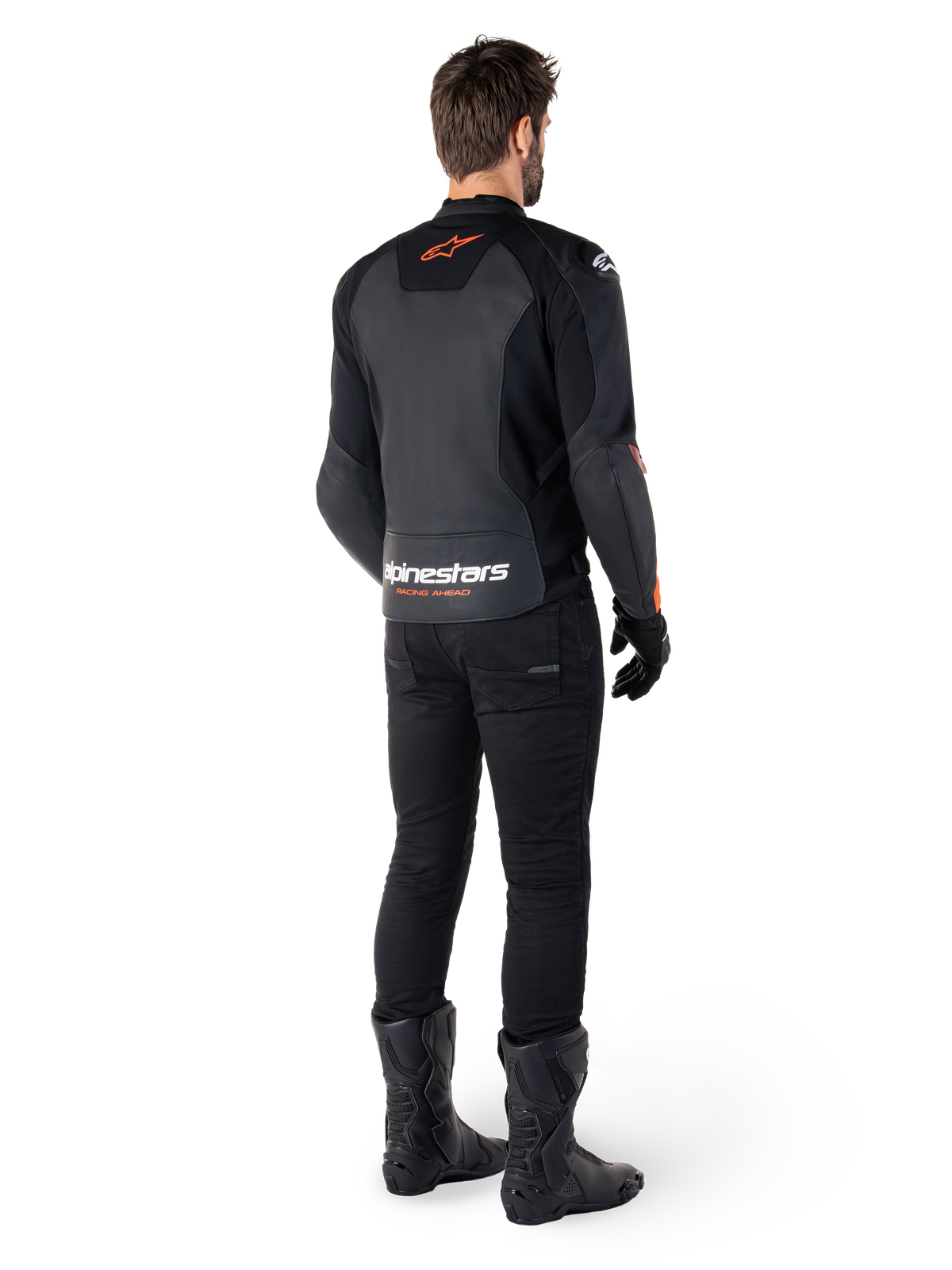 Alpinestars Faster v3 Motorjas Zwart en fluorood, productfoto 6