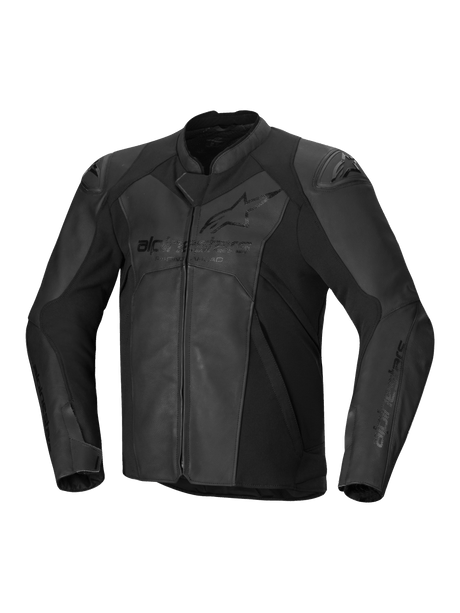 Alpinestars Faster v3 Motorjas Zwart, vooraanzicht