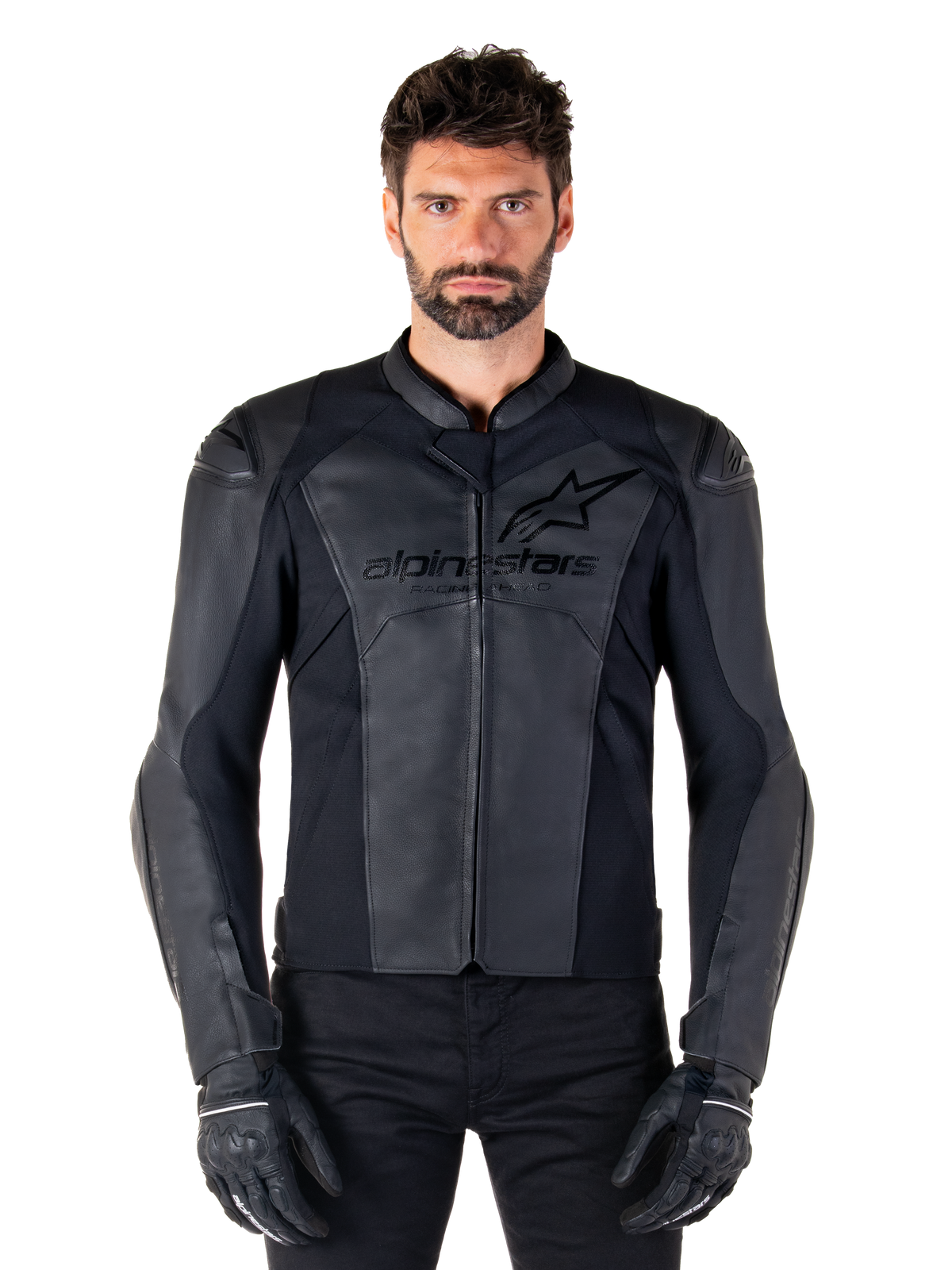 Alpinestars Faster v3 Motorjas Zwart, productfoto 1