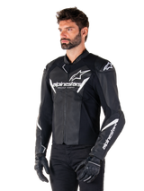 Alpinestars Faster v3 Motorjas Zwart en wit, productfoto 3