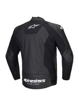 Alpinestars Faster v3 Airflow Motorjas Zwart en wit, achteraanzicht