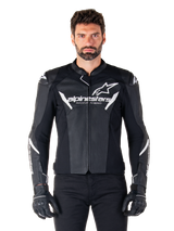 Alpinestars Faster v3 Airflow Motorjas Zwart en wit, productfoto 1