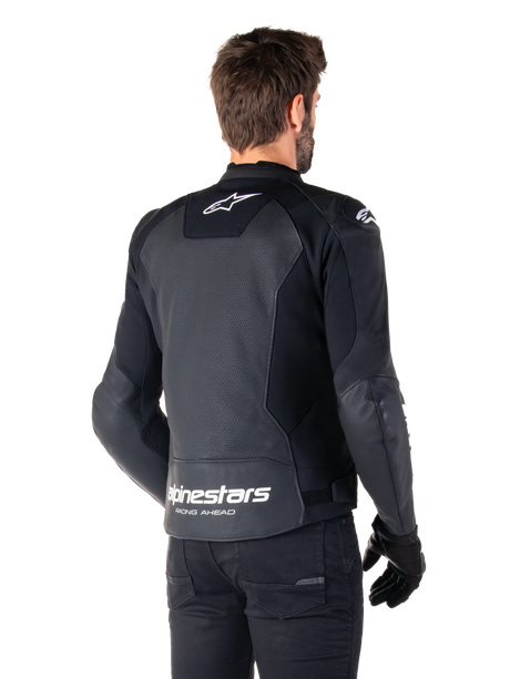 Alpinestars Faster v3 Airflow Motorjas Zwart en wit, productfoto 3