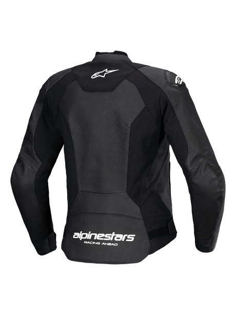 Alpinestars Faster v3 Motorjas Dames Zwart en wit, achteraanzicht