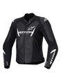 Alpinestars Faster v3 Motorjas Dames Zwart en wit, vooraanzicht