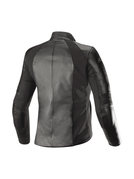 Alpinestars Vika v2 Motorjas Dames Zwart, achteraanzicht