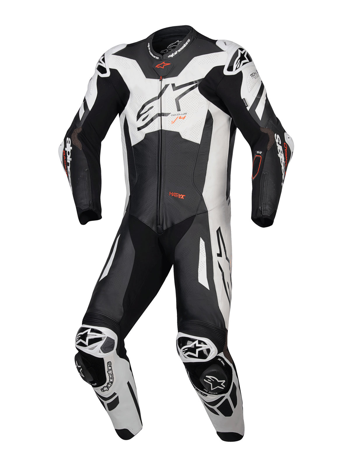 Alpinestars GP Plus v4 Sprint Motorpak Zwart en wit, vooraanzicht