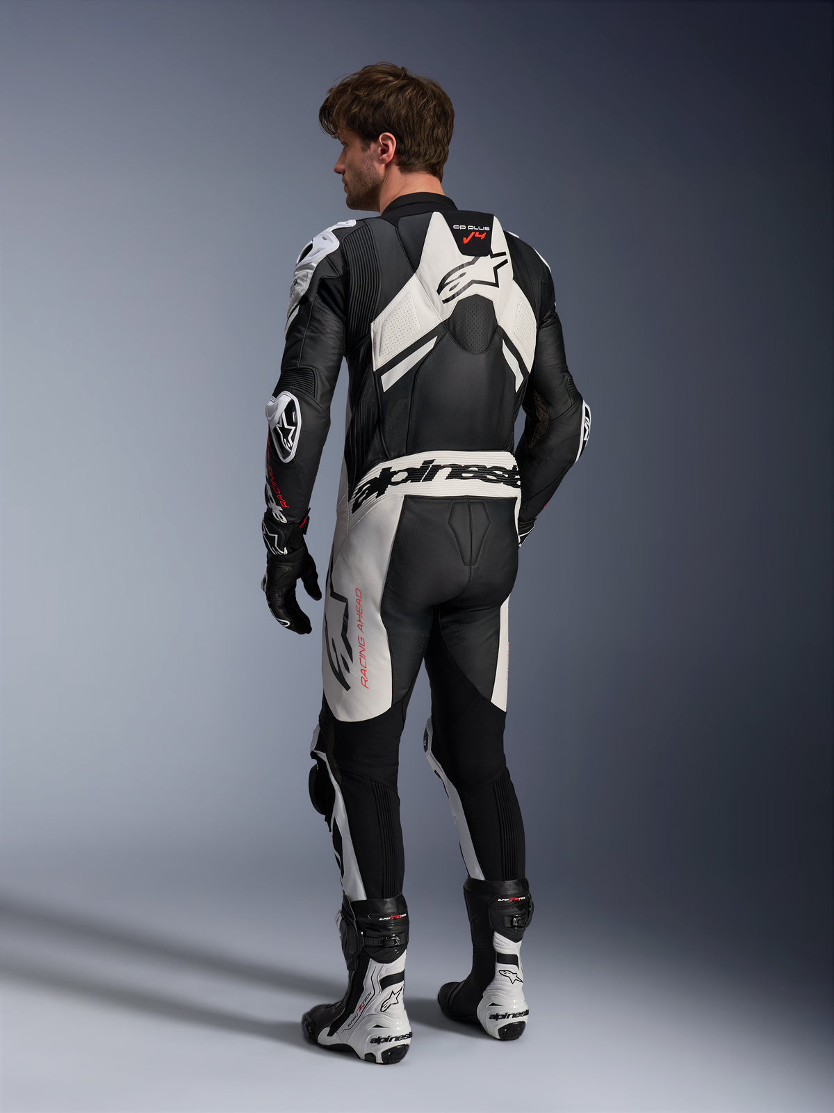 Alpinestars GP Plus v4 Sprint Motorpak Zwart en wit, productfoto 4