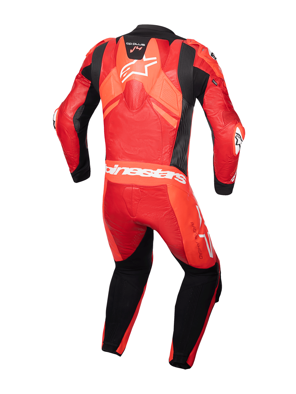Alpinestars GP Plus v4 Sprint Motorpak Fluorood, achteraanzicht