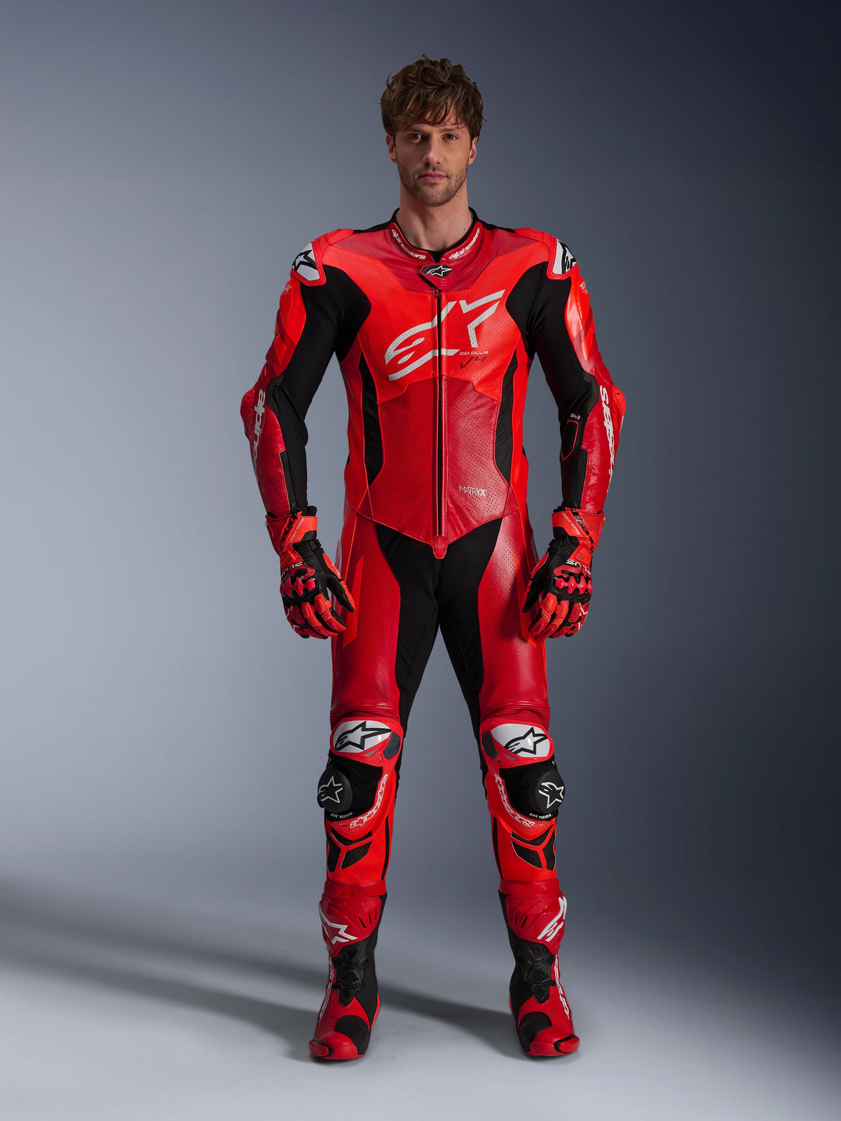 Alpinestars GP Plus v4 Sprint Motorpak Fluorood, productfoto 1