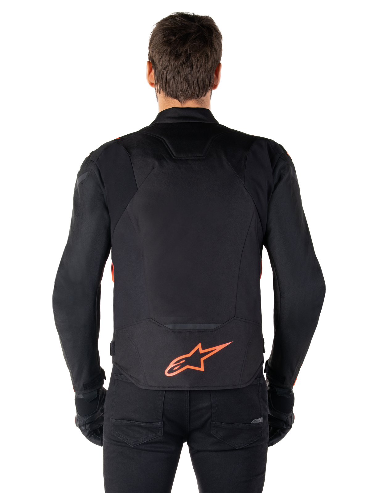 Alpinestars T-Jaws v4 Waterproof Motorjas Zwart en fluorood, productfoto 4