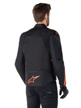 Alpinestars T-Jaws v4 Waterproof Motorjas Zwart en fluorood, productfoto 2