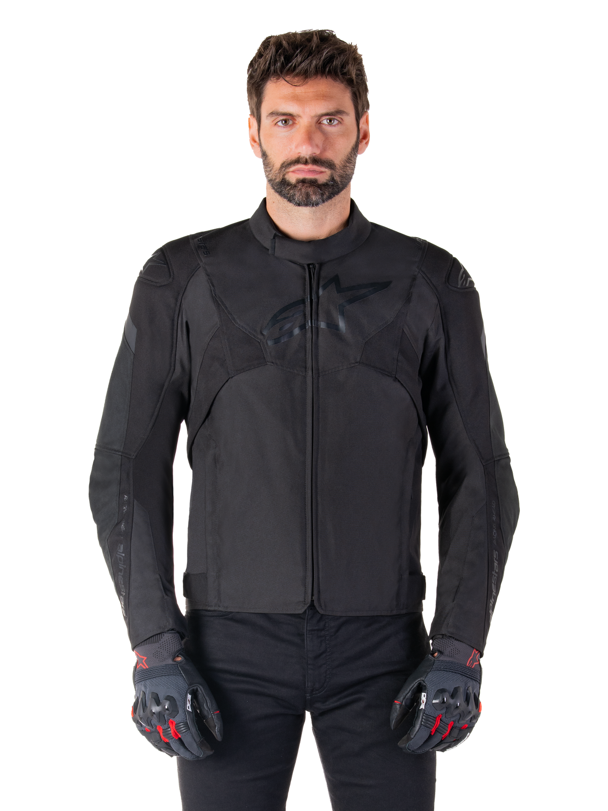 Alpinestars T-Jaws v4 Waterproof Motorjas Zwart, productfoto 1