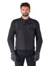 Alpinestars T-Jaws v4 Waterproof Motorjas Zwart, productfoto 1