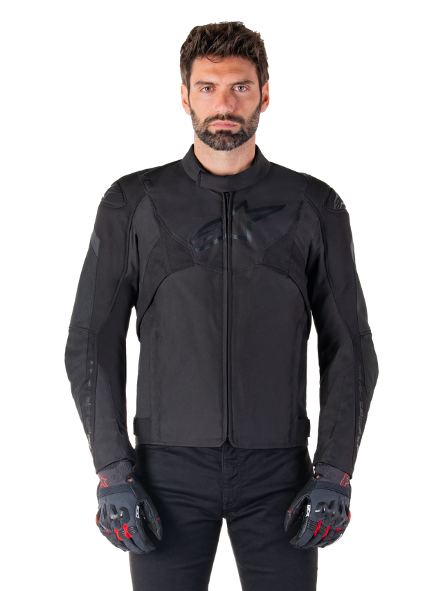 Alpinestars T-Jaws v4 Waterproof Motorjas Zwart, productfoto 1