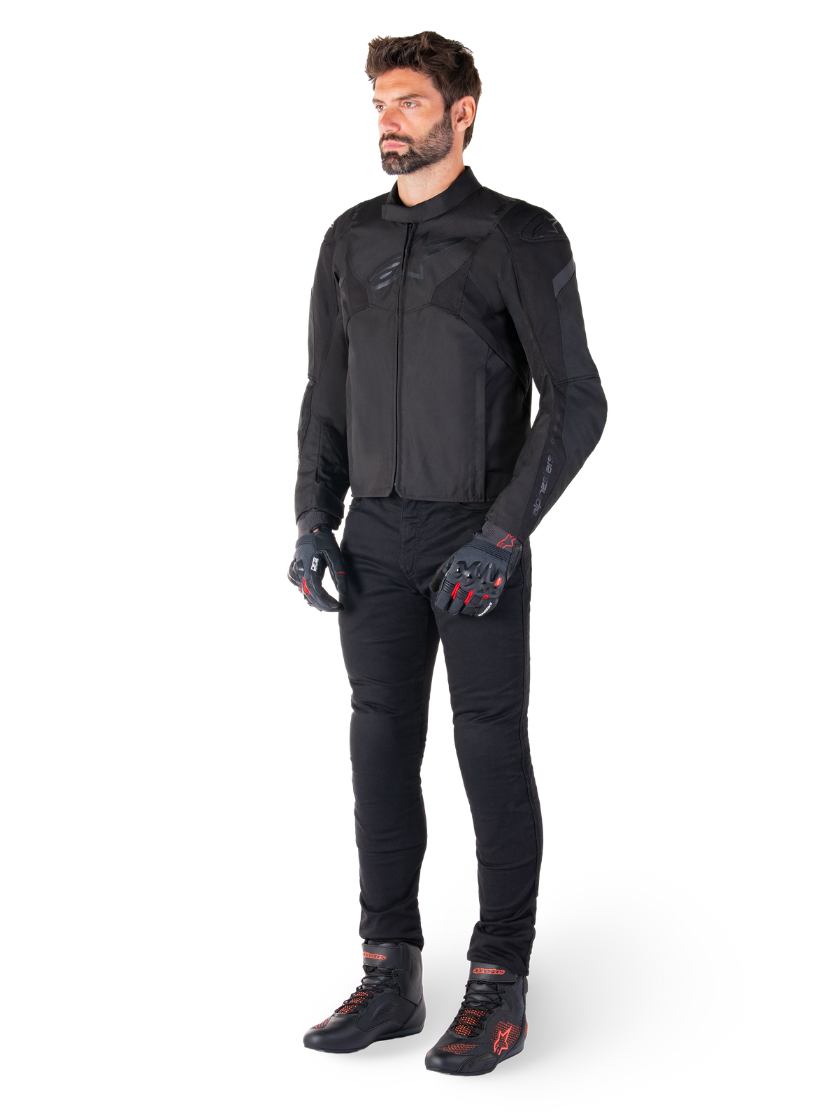 Alpinestars T-Jaws v4 Waterproof Motorjas Zwart, productfoto 5