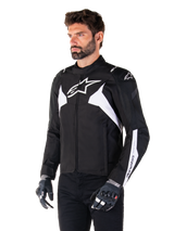 Alpinestars T-Jaws v4 Waterproof Motorjas Zwart en wit, productfoto 3