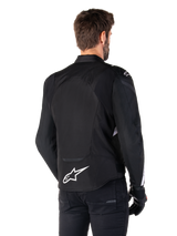 Alpinestars T-Jaws v4 Waterproof Motorjas Zwart en wit, productfoto 2