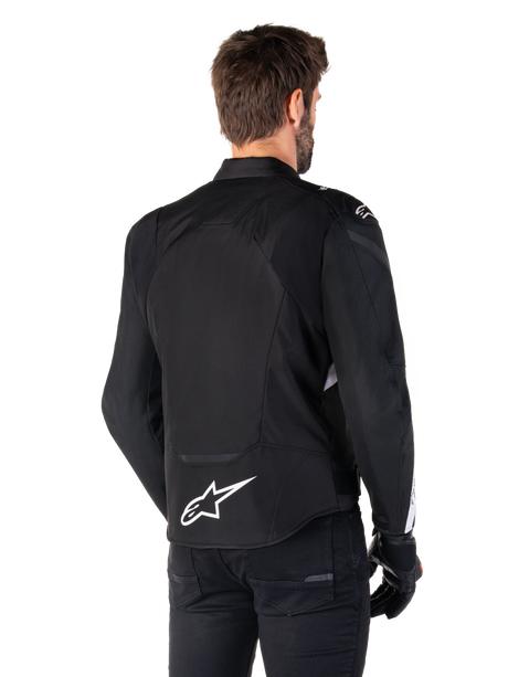 Alpinestars T-Jaws v4 Waterproof Motorjas Zwart en wit, productfoto 2