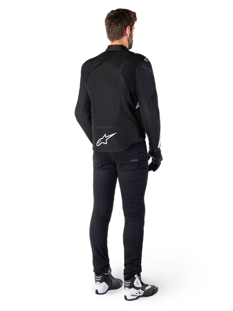 Alpinestars T-Jaws v4 Waterproof Motorjas Zwart en wit, productfoto 6