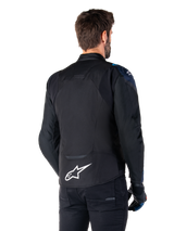 Alpinestars T-Jaws v4 Waterproof Motorjas Zwart en blauw, productfoto 2