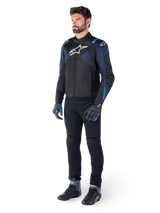 Alpinestars T-Jaws v4 Waterproof Motorjas Zwart en blauw, productfoto 5