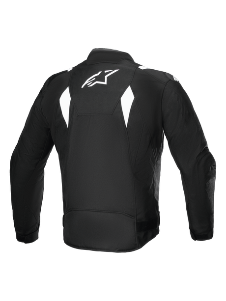 Alpinestars T-SP 1 v2 Waterproof Motorjas Zwart en wit, achteraanzicht
