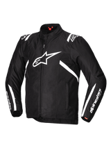 Alpinestars T-SPS v2 Waterproof Motorjas Zwart en wit, vooraanzicht