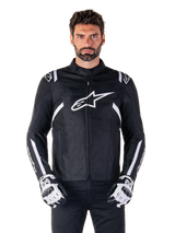 Alpinestars T-SPS v2 Waterproof Motorjas Zwart en wit, productfoto 1