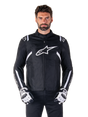 Alpinestars T-SPS v2 Waterproof Motorjas Zwart en wit, productfoto 1