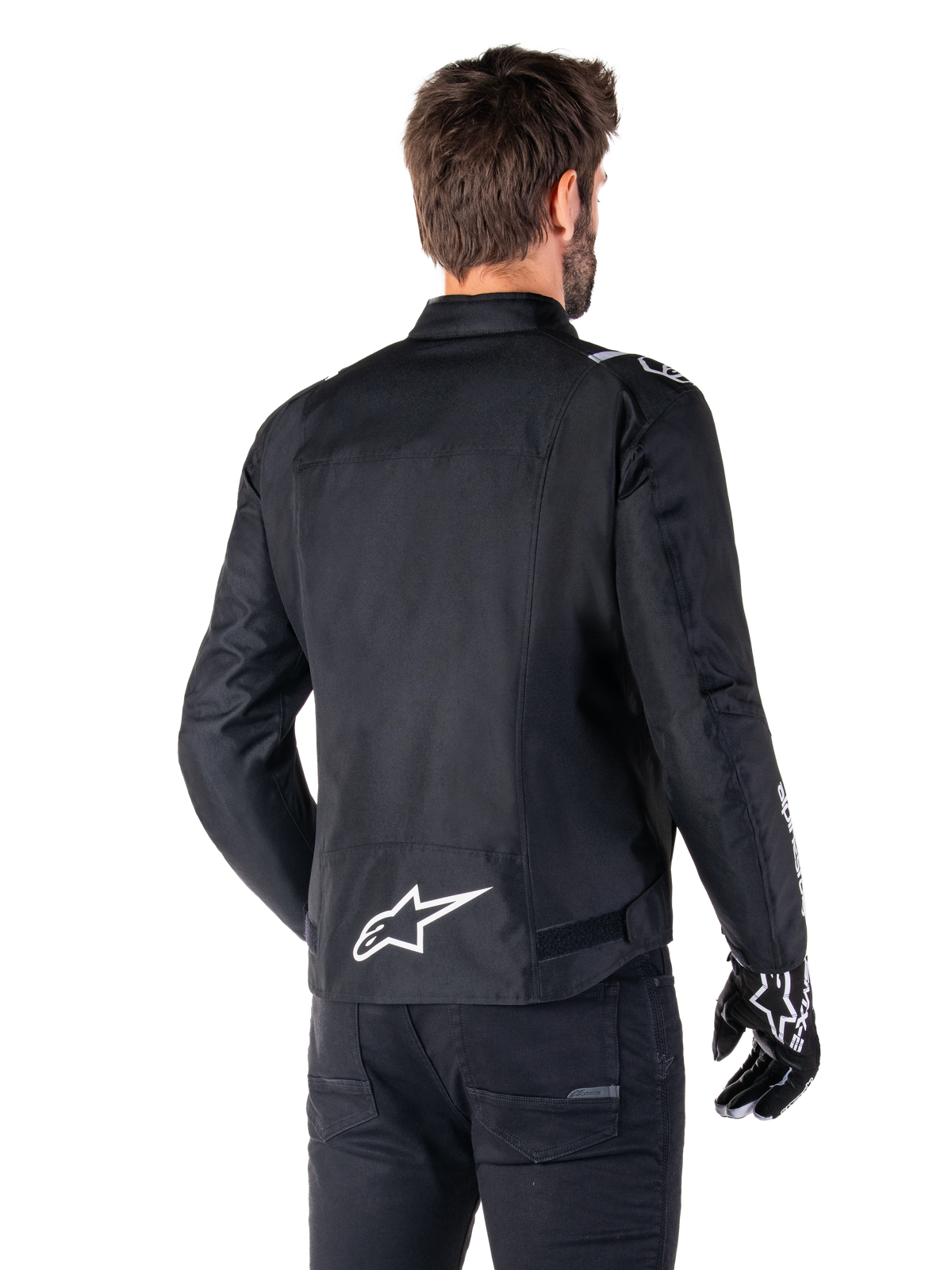 Alpinestars T-SPS v2 Waterproof Motorjas Zwart en wit, productfoto 2